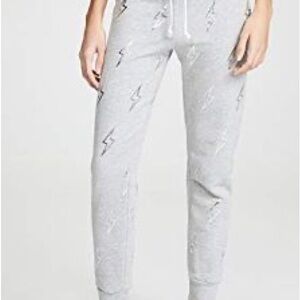 Gray Lightning Print Joggers wild fox size da